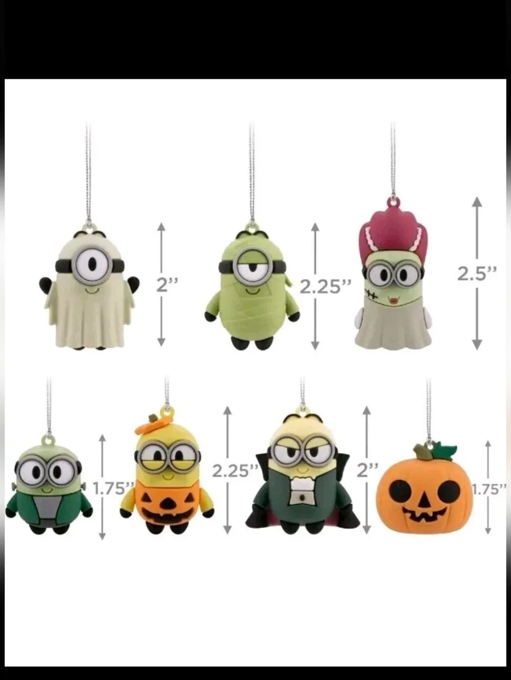 Hallmark Minions Mystery Halloween Ornaments, Set of 2
